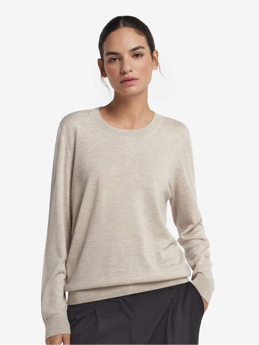 Falconeri Ultrafine Cashmere crewneck Natural - 8176 - Stone new tags med!